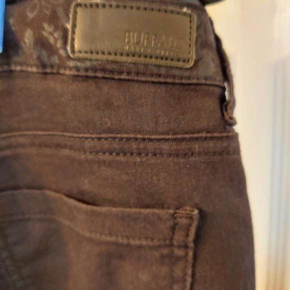 BUFFALO PATTERN/PRINT BLACK JEANS ! LIKE NEW !!! Super fun design ! - Picture 3 of 5